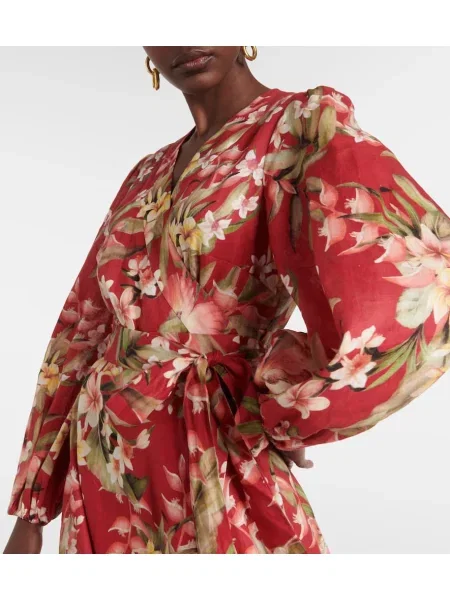 Rochie Zimmermann de in cu model floral de costum