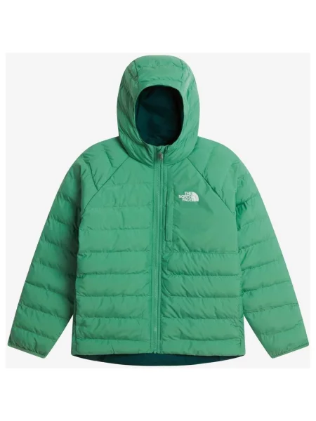 Kurtka z kapturem dziecięca The North Face Reversible perrito ciemnozielony XS zielony