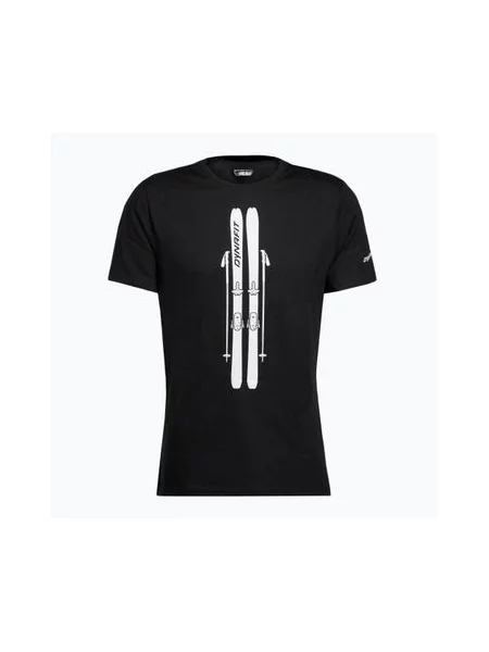 Футболка трекінгова DYNAFIT Graphic CO black out/skis чорна