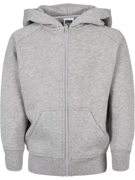 Суичър с цип Urban Classics сиво