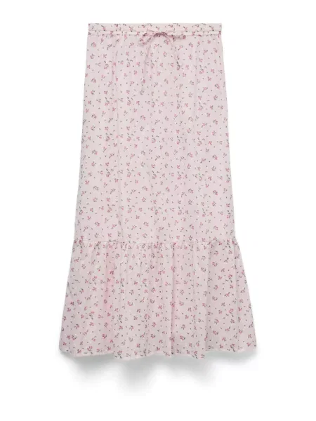 VERO MODA Sukně VMTRINE olivová pastelově růžová