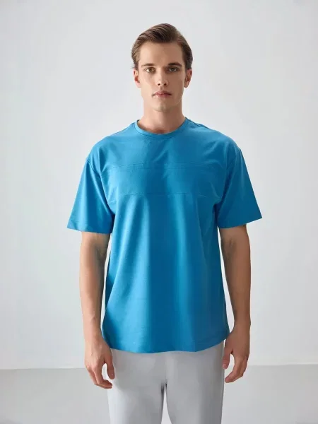 Tommy Life Tričko nebeská modř