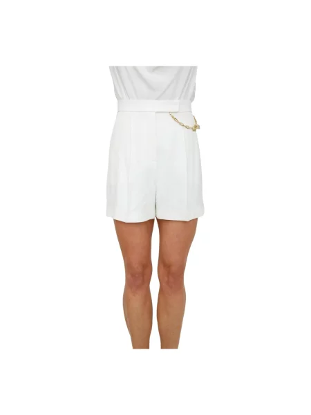 Szorty Elisabetta Franchi z logo białe