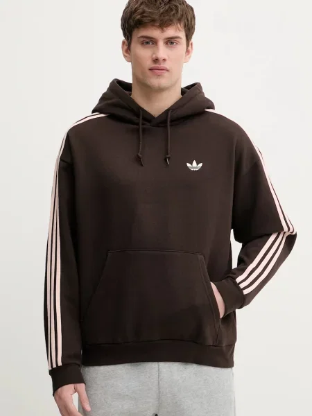Geacă Adidas Originals cu glugă alb