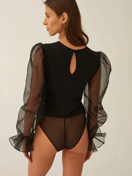 Шовкова однотонна блуза Undress Code чорна