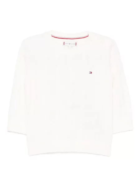 Sweter dziecięcy Tommy Hilfiger biały