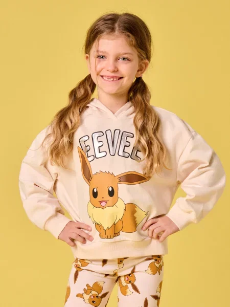 Sinsay Mikina s potiskem Pokémon béžová