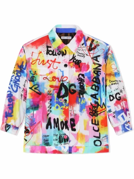 Kurtka jeansowa dziecięca Dolce And Gabbana biała