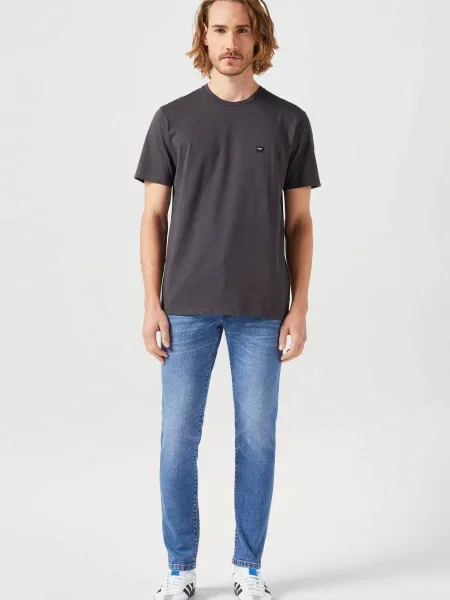 WRANGLER Tricou Sign Off închis gri