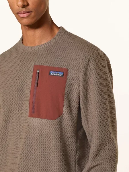 Patagonia Sweter Z Polaru Air braun brązowy