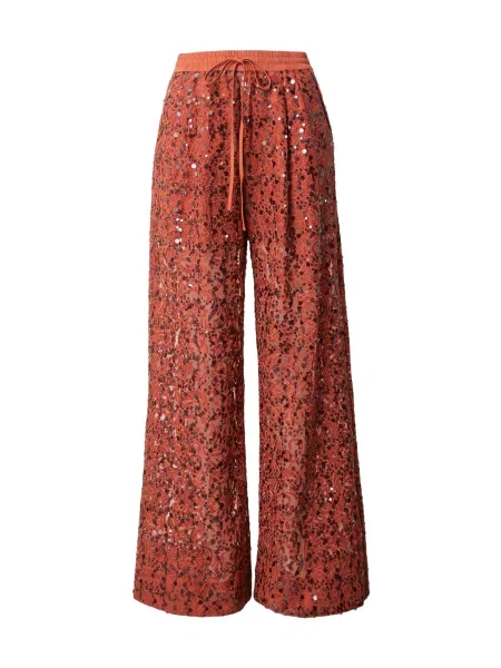 Essentiel Antwerp Pantaloni cutați JENIMS ruginiu / argintiu roșu