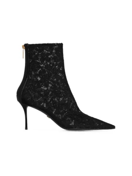 Botki Dolce And Gabbana skórzane czarne