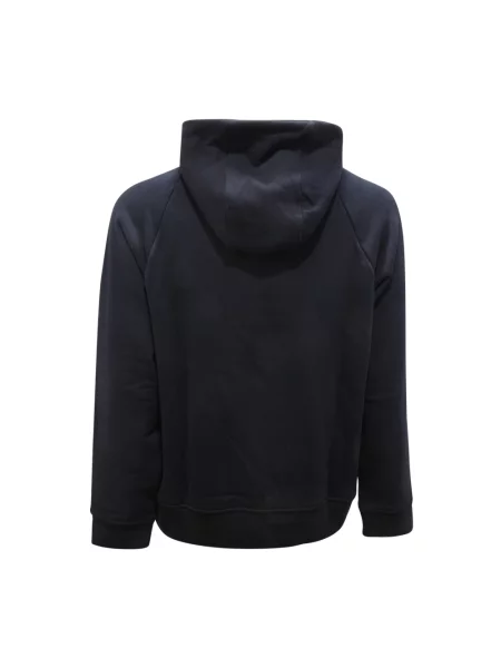 Bluza z kapturem Armani z logo niebieska