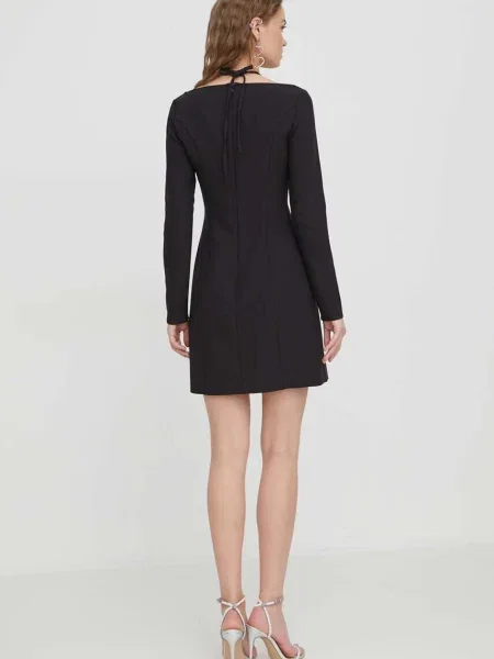 HUGO rochie mini drept negru
