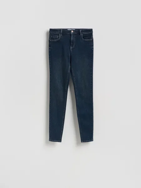 Reserved Джинси slim fit із подовженими штанинами темно-синій сині