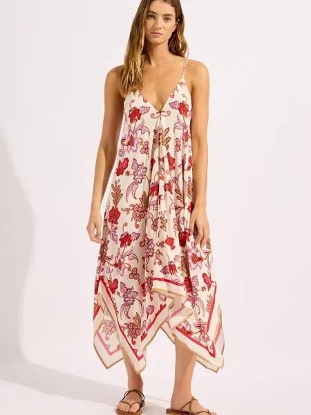 Seafolly rochie de plajă pentru femei Scarf roz
