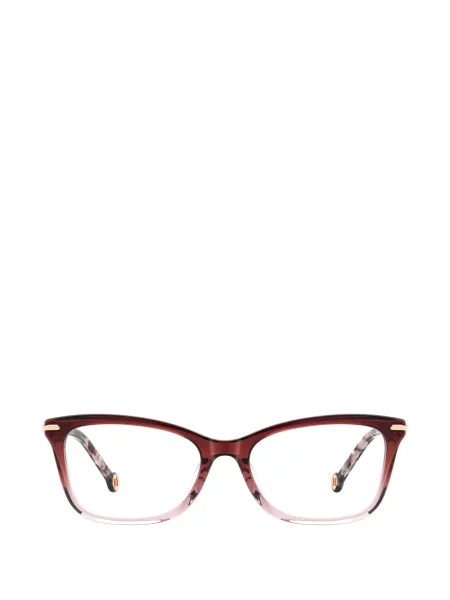 Ochelari de soare Carolina Herrera cu gradient cu autograf roșu