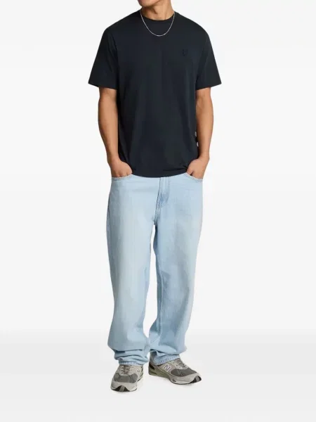 Tricou Lyle & Scott cu autograf albastru