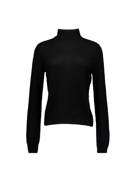 Sweter z golfem Absolut Cashmere z kaszmiru czarny
