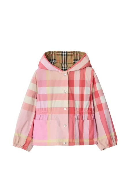 Kurtka dziecięca Burberry różowa
