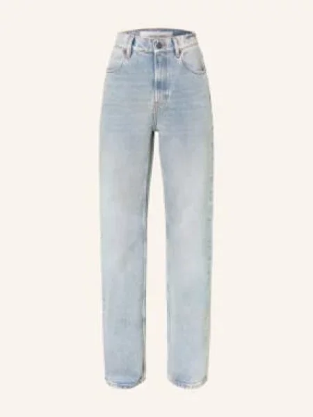 Golden Goose Rovné Džíny Journey blue modré
