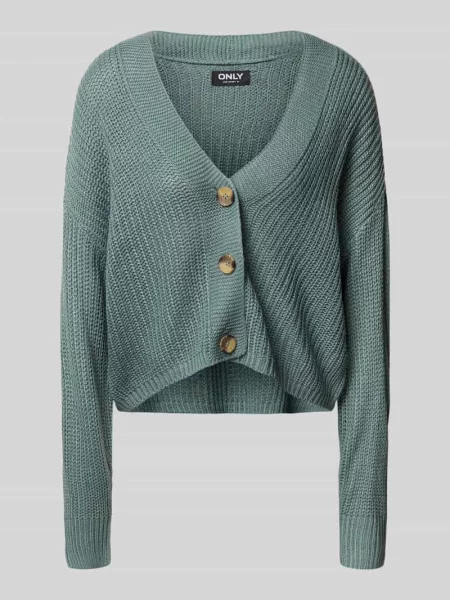 Kurtka z dzianiny o kroju regular fit z obniżonymi ramionami model ‘CAROL’ Only