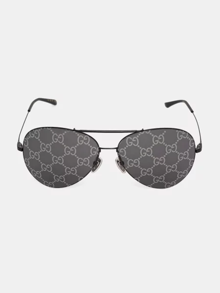 Gucci ochelari de soare aviator pentru bărbați negru