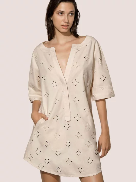 Туника Andres Sarda бежевая