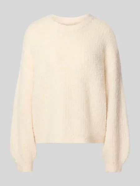 Sweter o kroju relaxed fit z dzianiny z dodatkiem wełny model ‘CARMEN’ Vero Moda