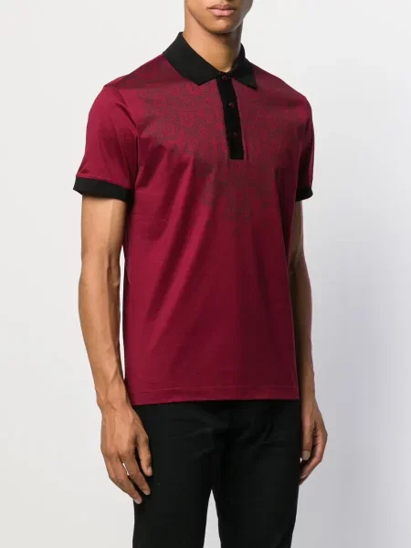 Tricou polo Billionaire cu imagine roșu