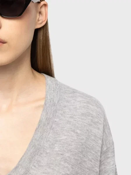 Кашемировый свитер Zadig&voltaire серый