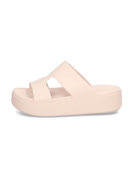 Sandály Crocs na platformě na ramínka růžové