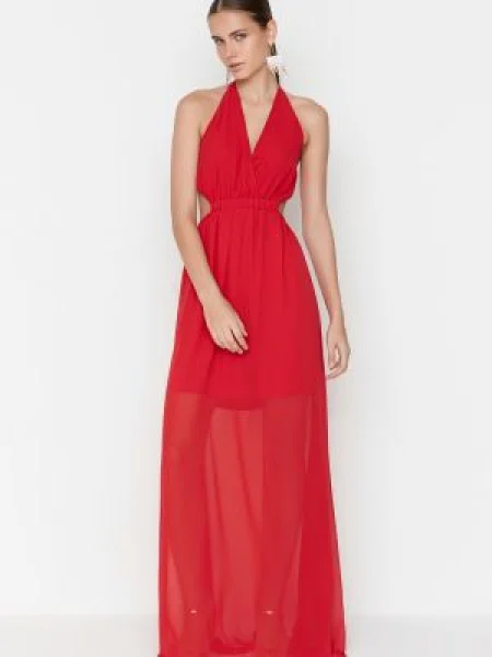 Rochie de seară Trendyol roșu