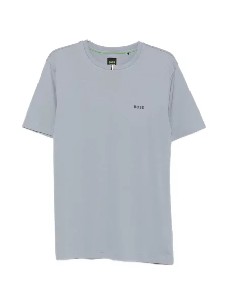 Scurt tricou Boss cu imagine gri