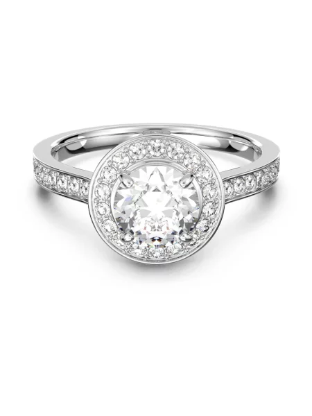 Pierścionek Swarovski elegancki szary