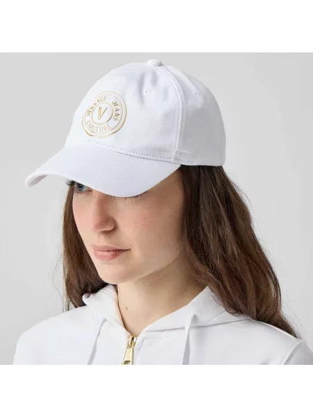 Czapka z daszkiem Versace Jeans Couture biała