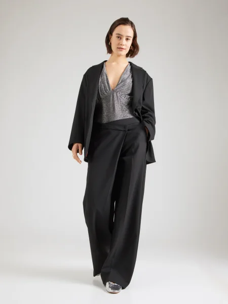 ABOUT YOU Tricou body Ivana / argintiu negru