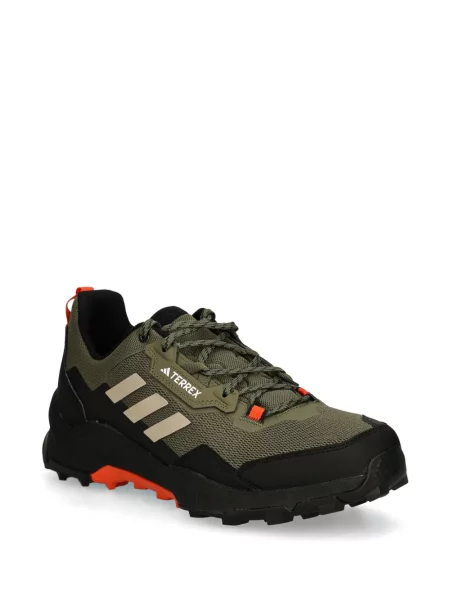 Prugaste kožne tenisice Adidas Terrex s printom crna