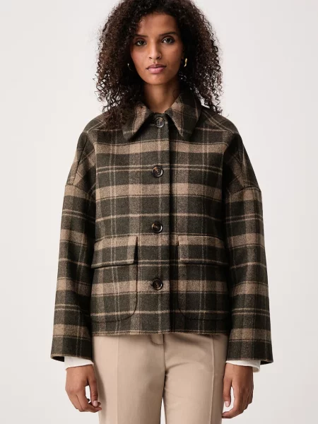 Barbour jachetă scurtă pentru femei cu lână Myla verde