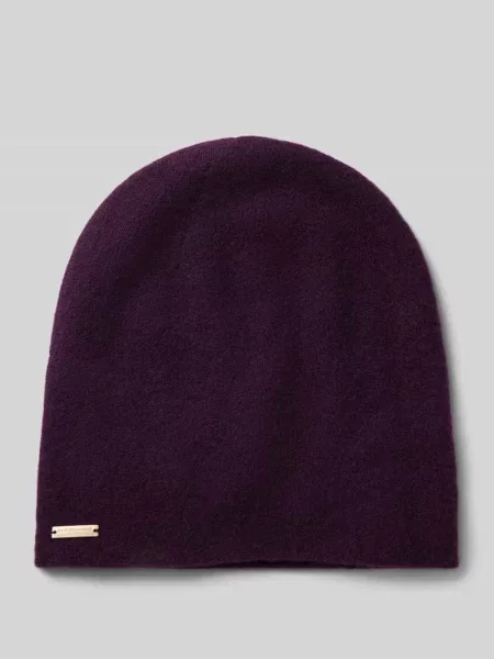 Podwójnie dziana czapka beanie z czystego kaszmiru Seeberger