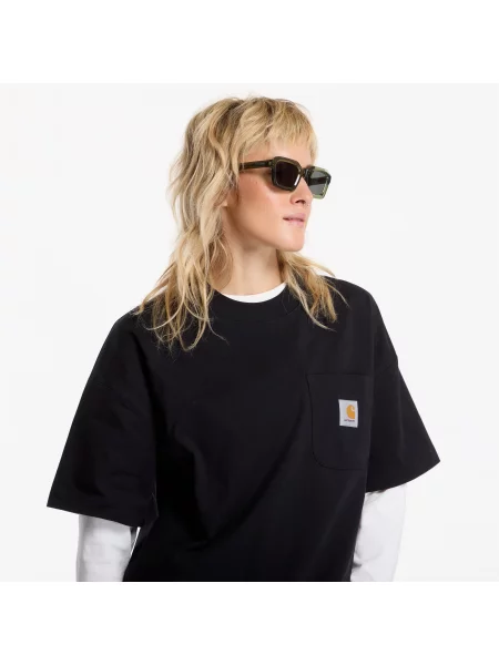 T-shirt Carhartt WIP S/S Work Pocket T-Shirt UNISEX Black XL μαύρο