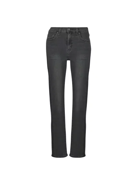Ravne kavbojke Levi's® z visokim pasom črna