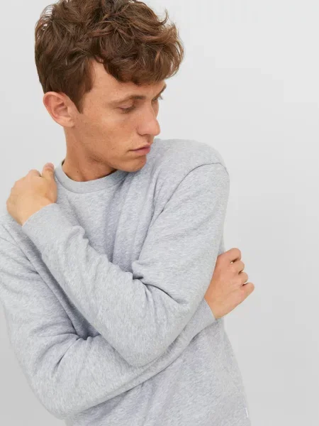 JACK & JONES Mikina Bradley svetlosivá sivá