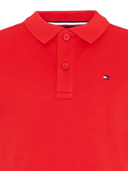 Koszulka polo dziecięca Tommy Hilfiger czerwona