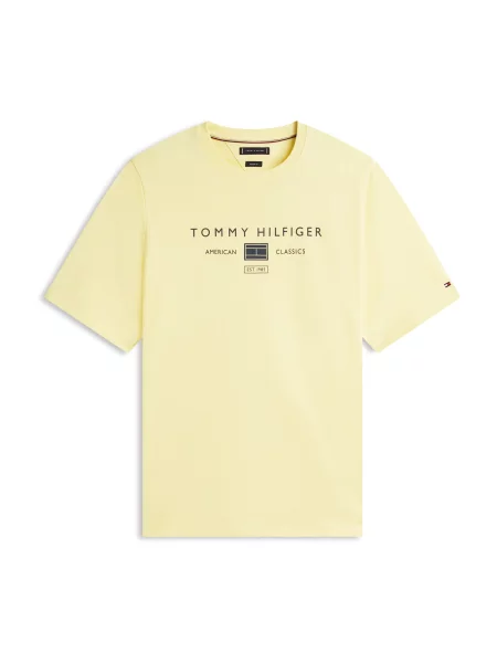 Tommy Hilfiger Big & Tall Tricou BRAND LOVE marin / galben deschis albastru