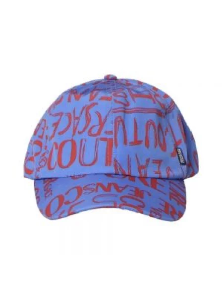 Czapka z daszkiem Versace Jeans Couture niebieska