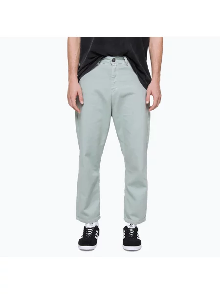 Штани Kaotiko Regular Cropped Denim green зелені