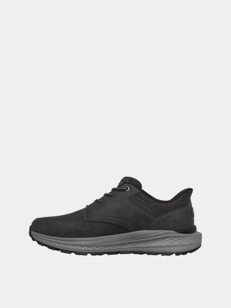 Кожаные повседневные кроссовки Skechers серые