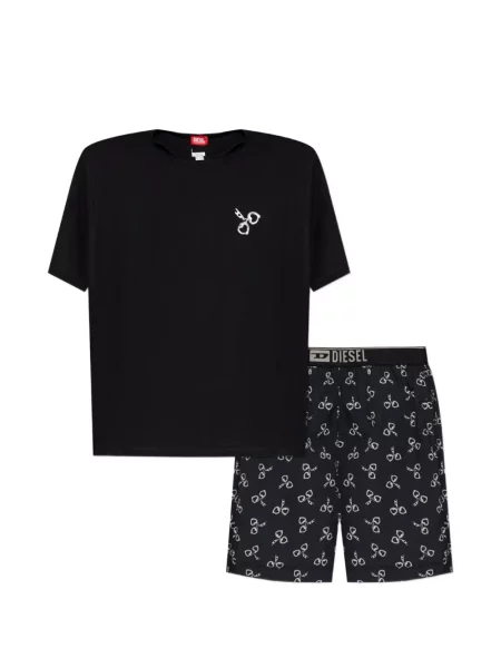Pijamale Diesel cu imagine negru