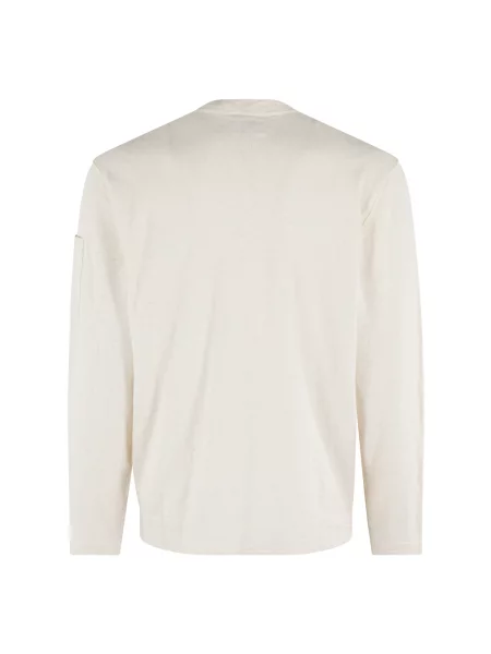 Lniany sweter C.p. Company biały